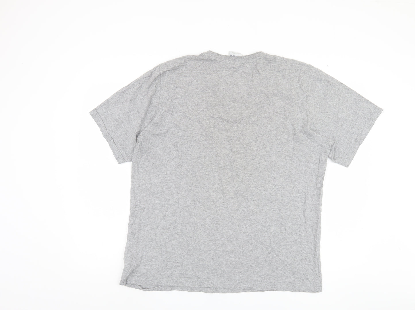 Adidas Men's Grey Graphic Print T-Shirt, XL, Sports Style