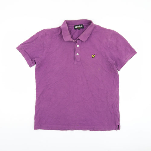 Lyle & Scott Men's Purple Polo Shirt L - Casual Wear