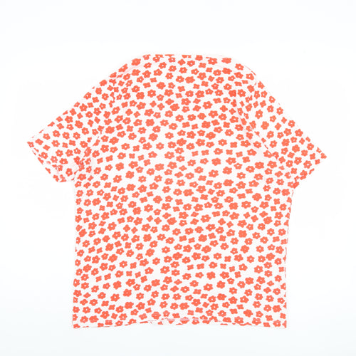 Marks and Spencer Women's Floral Cotton T-Shirt Size 8
