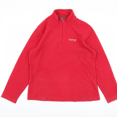 Regatta Women's Red Pullover Fleece Sweatshirt Size 14