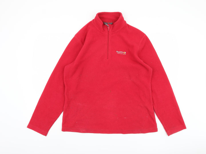Regatta Women's Red Pullover Fleece Sweatshirt Size 14