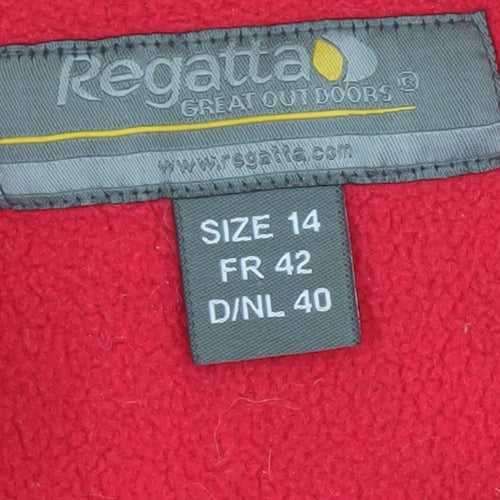 Regatta Women's Red Pullover Fleece Sweatshirt Size 14