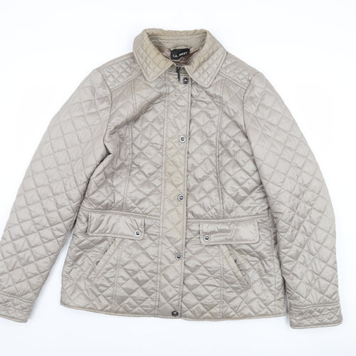 Gil Bret Women's Beige Quilted Jacket Size 14