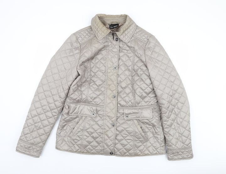 Gil Bret Women's Beige Quilted Jacket Size 14