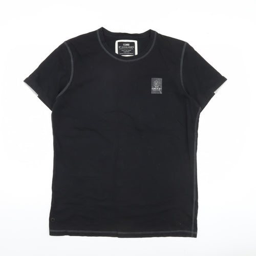 Jack & Jones Men’s Black Crew Neck T-Shirt - Size L