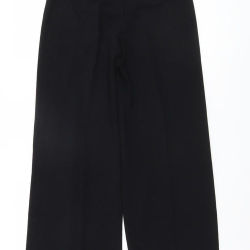 Marks and Spencer Women's Black Wide-Leg Trousers, M