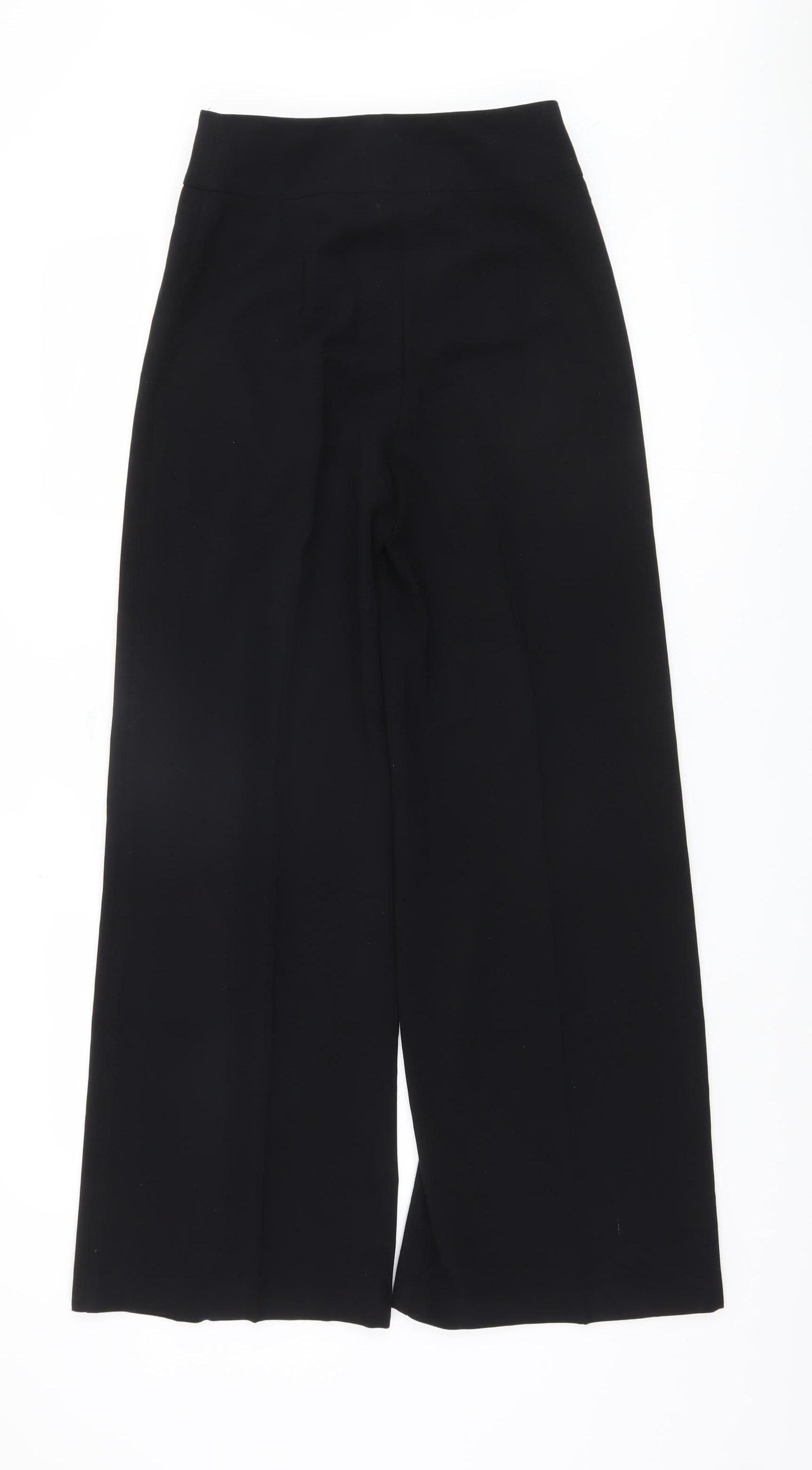 Marks and Spencer Women's Black Wide-Leg Trousers, M