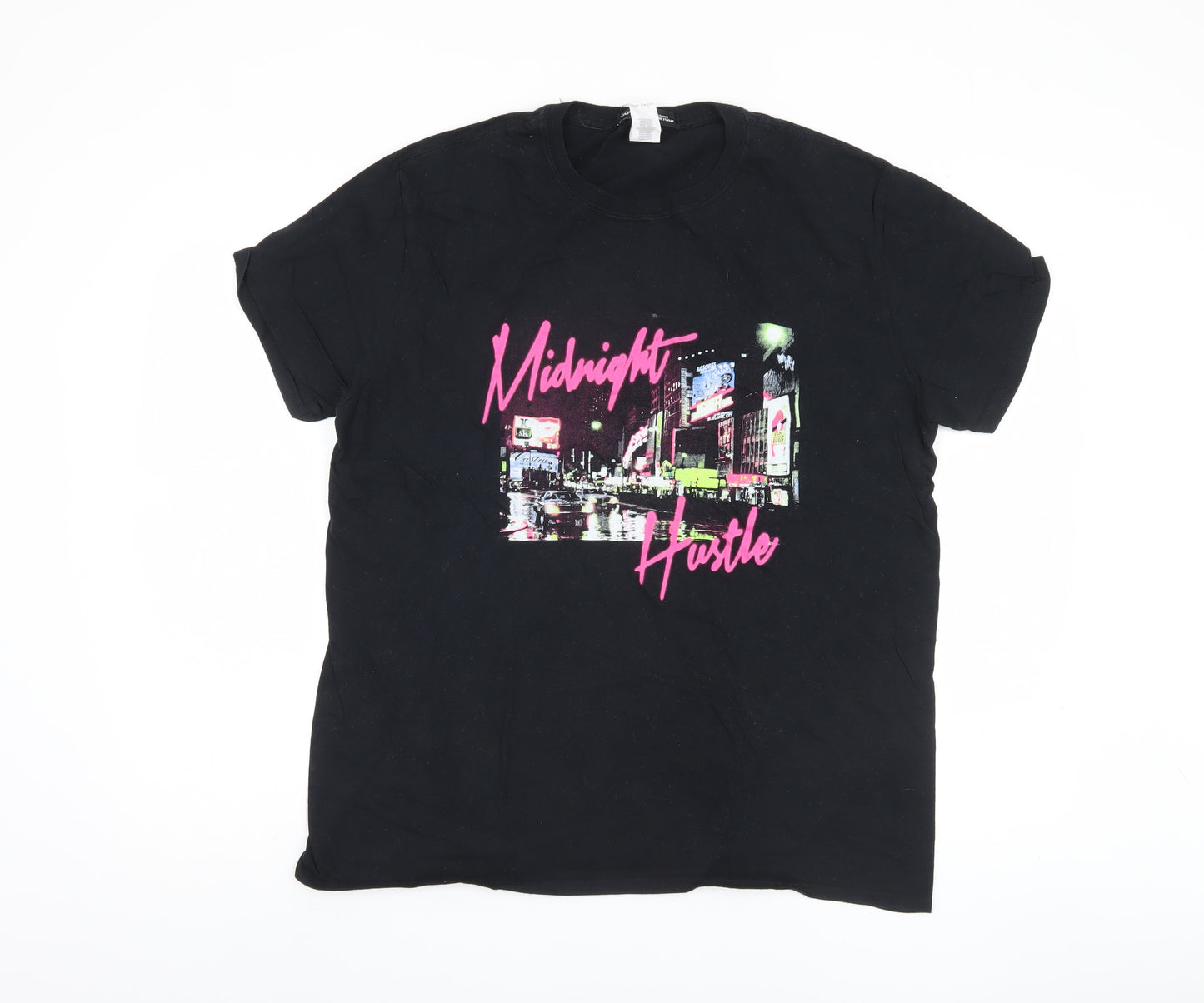 Capsule Men's Black City Theme Graphic T-Shirt L