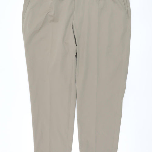 Marks and Spencer Men's Beige Cropped Trousers 3XL
