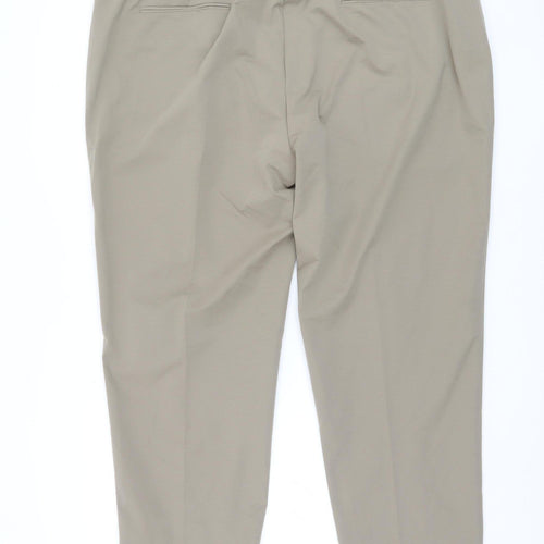 Marks and Spencer Men's Beige Cropped Trousers 3XL
