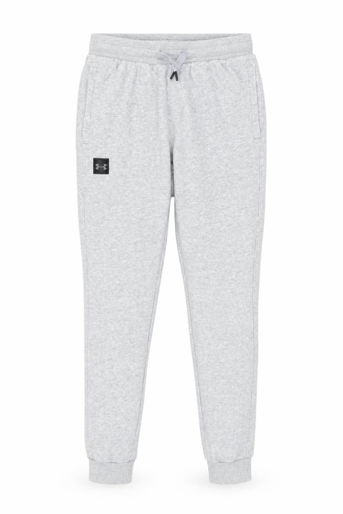 Front view of Under Armour Men's Grey Jogger Trousers, size S