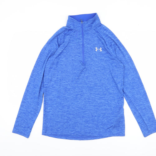 Under Armour Men's Blue 1/4 Zip Sports Sweatshirt S