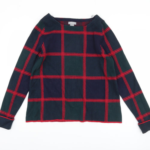 Kenar Women's Multicoloured Plaid Jumper, Size L