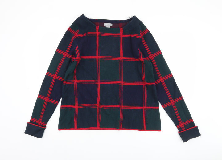 Kenar Women's Multicoloured Plaid Jumper, Size L