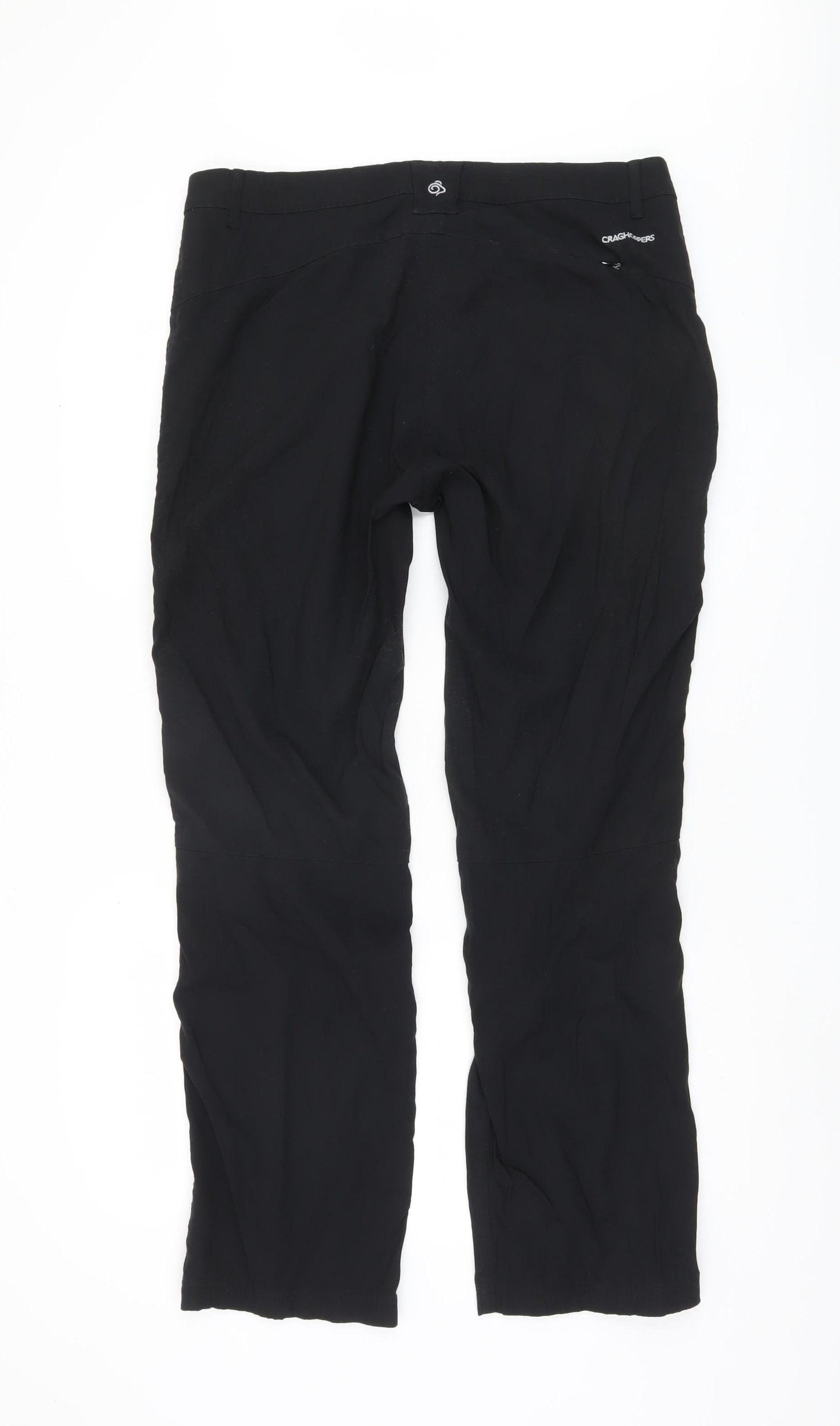 Craghoppers Women's Black Straight Trousers, Size 14