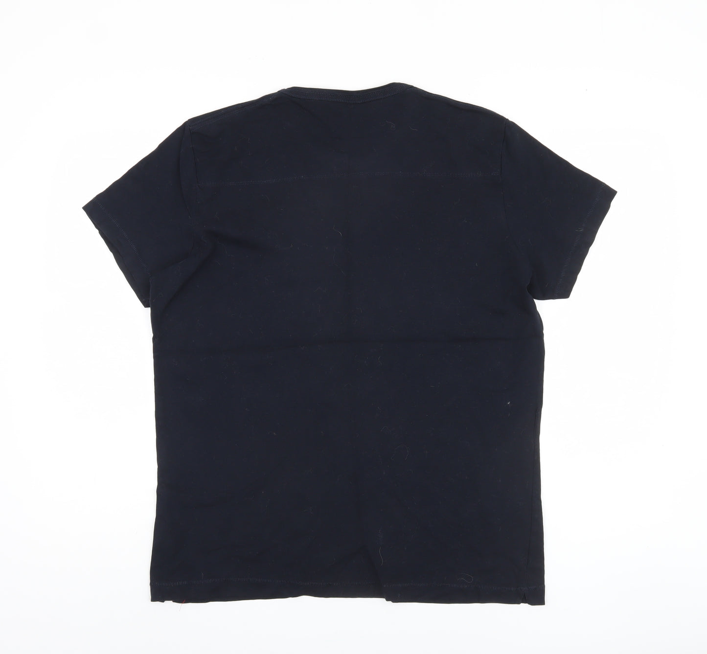 French Connection Men's Black Cotton T-Shirt L