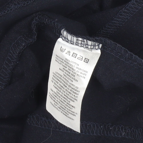 French Connection Men's Black Cotton T-Shirt L