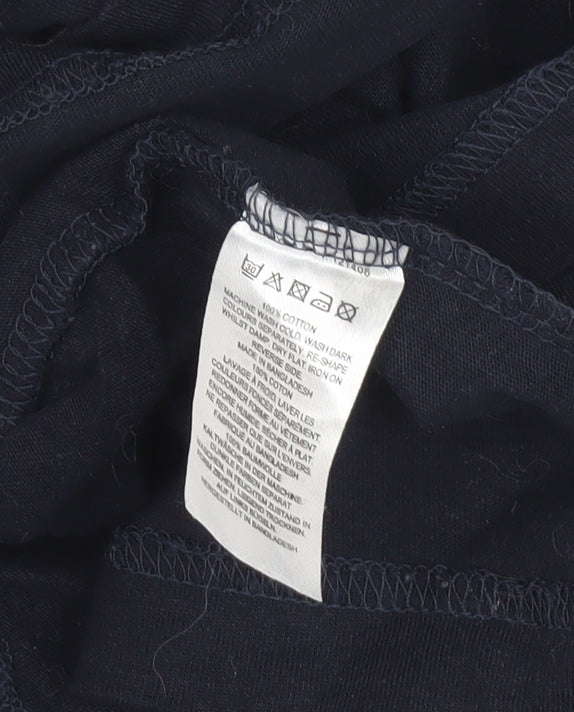 French Connection Men's Black Cotton T-Shirt L