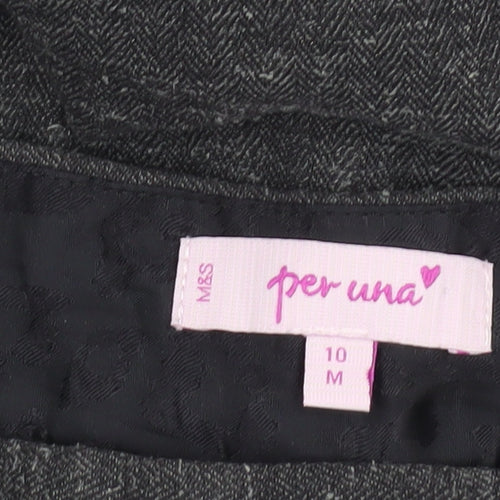 Marks and Spencer Grey Women's Trousers, Size 10, Straight Leg