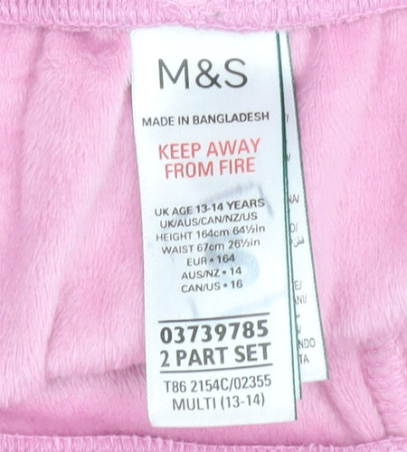 Marks and Spencer Girls Pink Trousers 13-14 Years