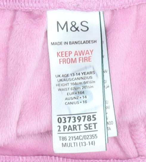 Marks and Spencer Girls Pink Trousers 13-14 Years