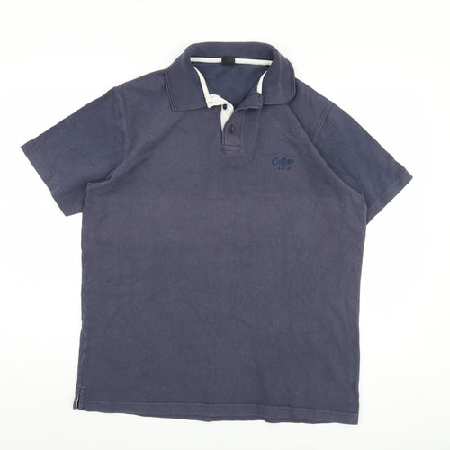 Cotton Traders Men's Blue Polo Shirt M