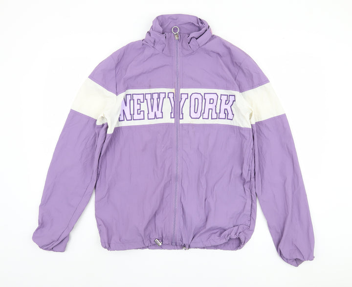 H&M Girls Purple Full Zip Casual Jacket 14 Years