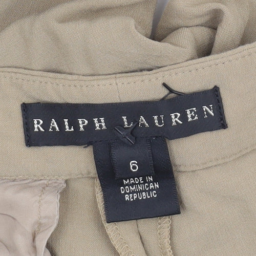 Ralph Lauren Women's Beige Wool Trousers Size 6