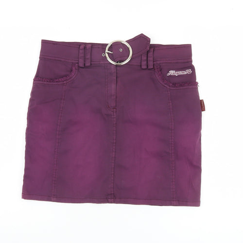 Kangaroo Poo Women's Purple Short Buckle Skirt Size 14