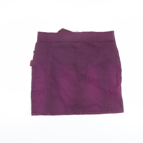 Kangaroo Poo Women's Purple Short Buckle Skirt Size 14