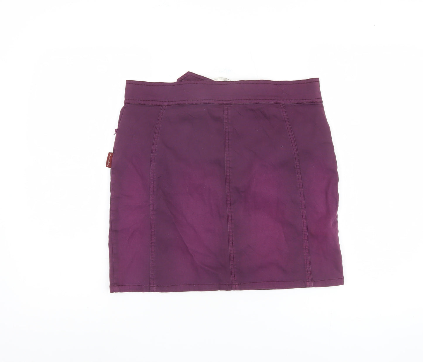 Kangaroo Poo Women's Purple Short Buckle Skirt Size 14