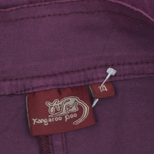 Kangaroo Poo Women's Purple Short Buckle Skirt Size 14