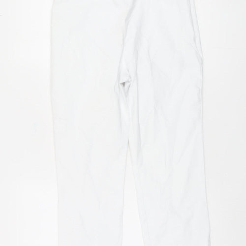 Phase Eight White Straight Leg Trousers - Size 14