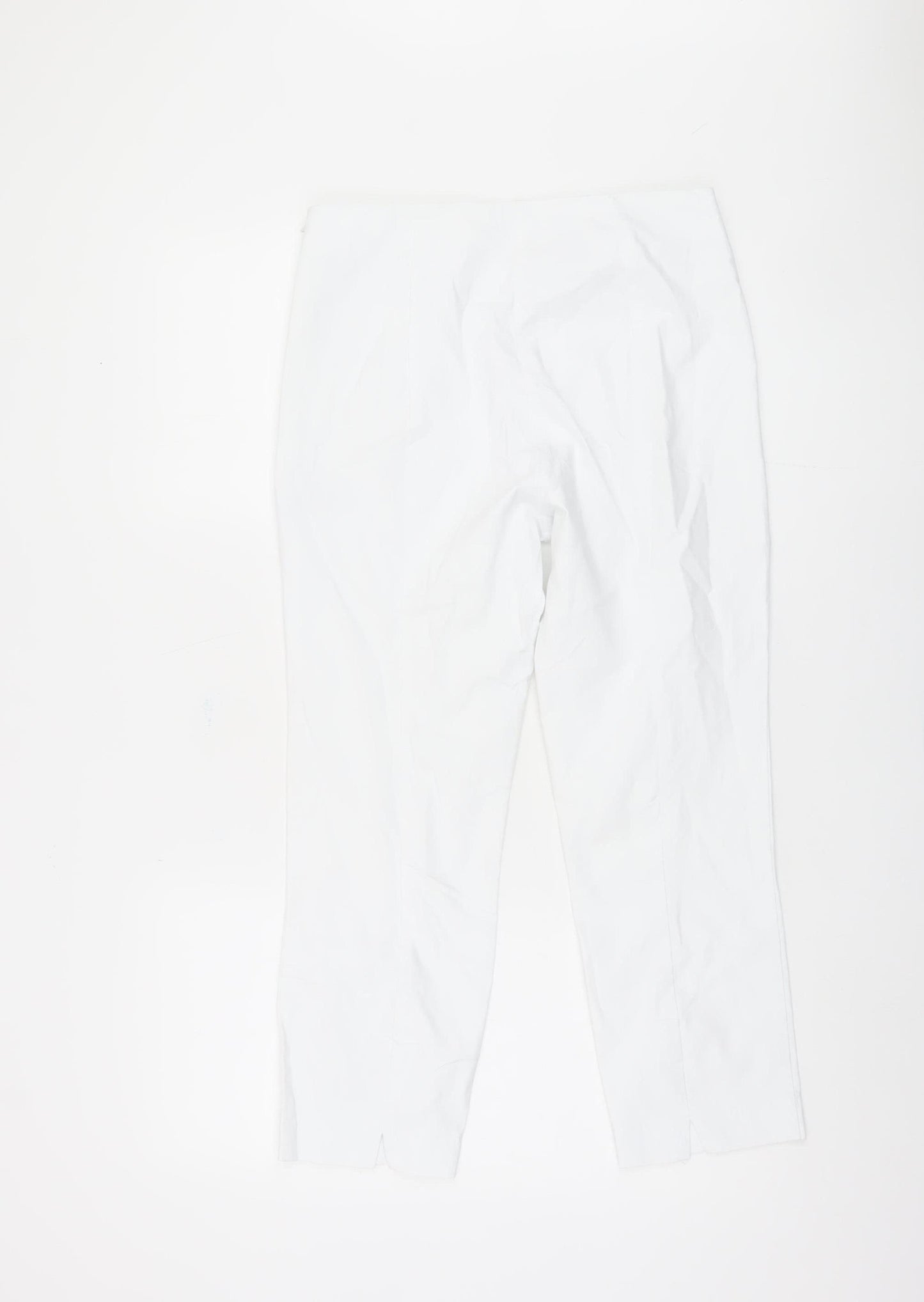 Phase Eight White Straight Leg Trousers - Size 14