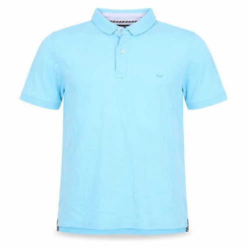 Wolsey Men's Blue Cotton Polo Shirt Large L
