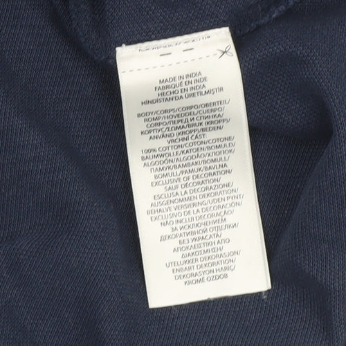 Ralph Lauren Boys Blue Polo Shirt, Size M, Short Sleeve