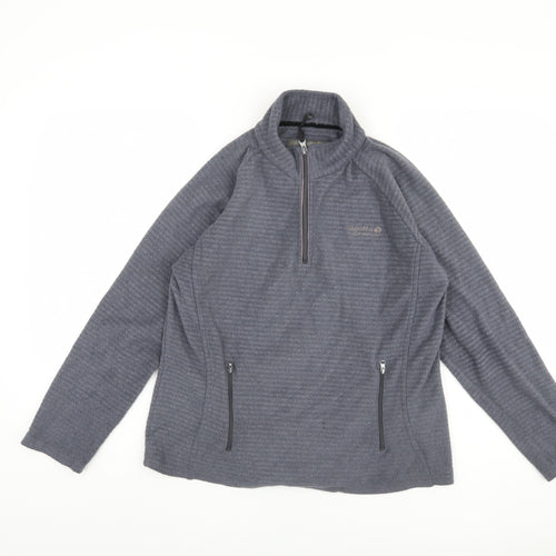 Regatta Women's Grey Zip Sweatshirt - Size 10