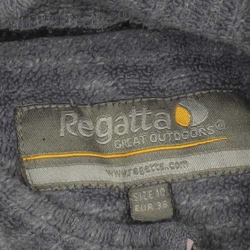 Regatta Women's Grey Zip Sweatshirt - Size 10