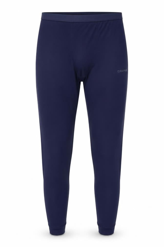 Front view of Campri Men's Blue Compression Leggings XL