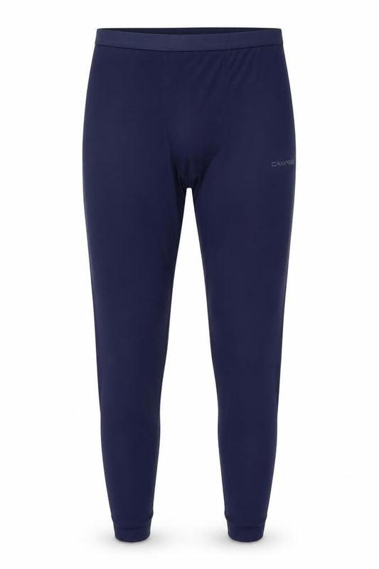 Front view of Campri Men's Blue Compression Leggings XL