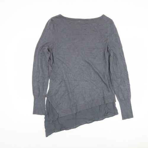 Mint Velvet Women's Grey Jumper, Size 12, Lightweight Knit