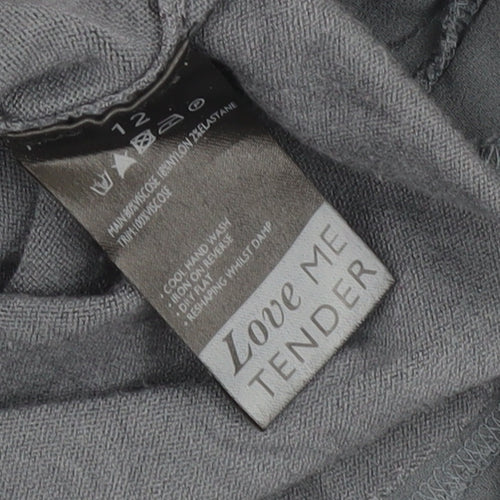 Mint Velvet Women's Grey Jumper, Size 12, Lightweight Knit