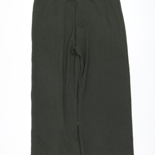 Marks and Spencer Women's Green Wide-Leg Trousers, Size 18