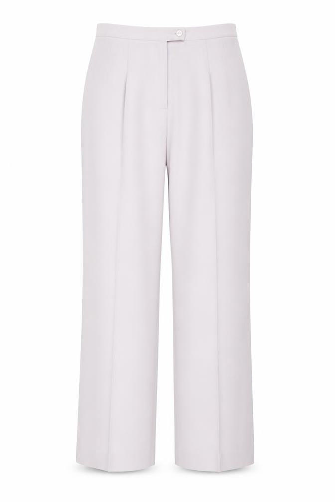GOLD by Michael Women’s White Pleated Trousers Size 12