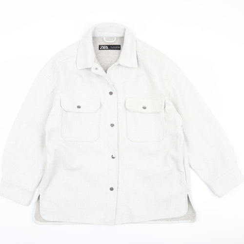 Zara Women’s Grey Button Jacket Size 12
