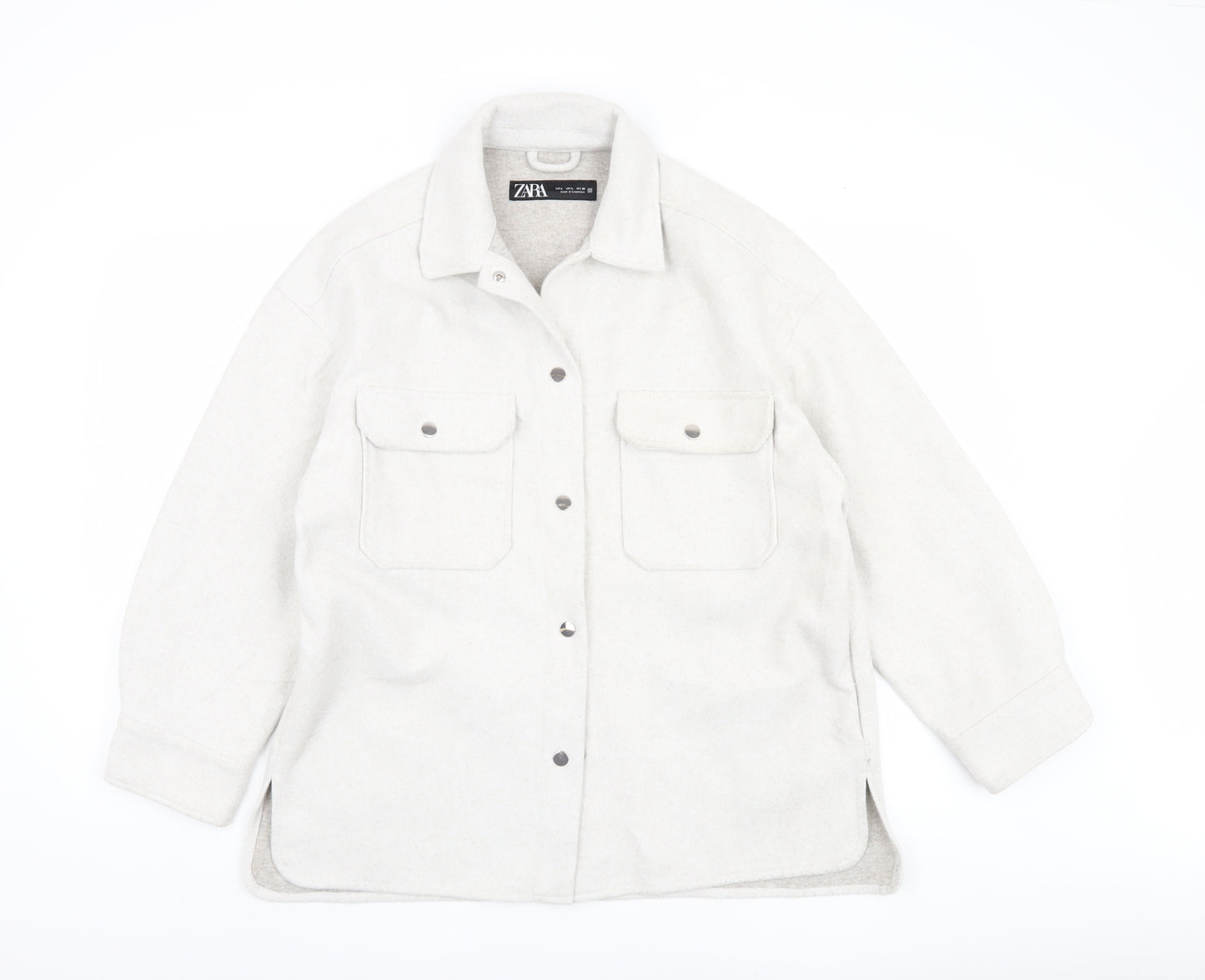 Zara Women’s Grey Button Jacket Size 12