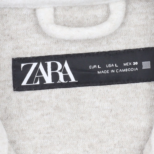 Zara Women’s Grey Button Jacket Size 12
