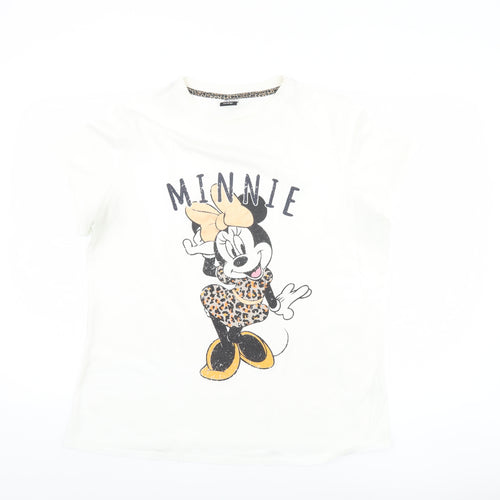 Disney Women’s White Minnie Mouse T-Shirt - Size 18