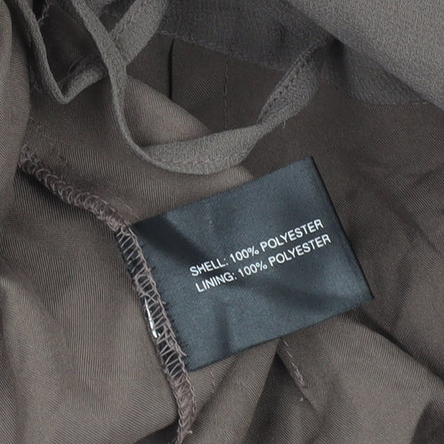 Gray & Osbourn Women's Brown Wide-Leg Trousers Size 18