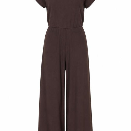Boohoo Brown Women's Wide-Leg Jumpsuit UK 8